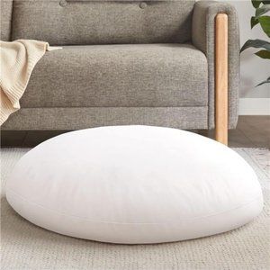 Round FloorPillow Insert,Large Thick Meditation Cushion,Circular Seating Cushion